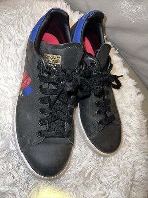 Adidas Stan Smith Ortholite Tennis Shoes Men s Size 6.5  Black & Gold