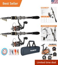 Telescopic Fishing Rod and Reel Combos Full Kit, Carbon Fiber Fishing Pole, 1...