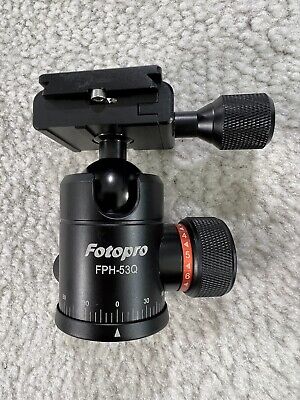 Lot of 2 Fotopro FPH-62Q + FPH53Q Ball Head Parts For Tripod Lot of 2 Fotopro FPH-62Q + FPH53Q Ball Head Parts For Tripod