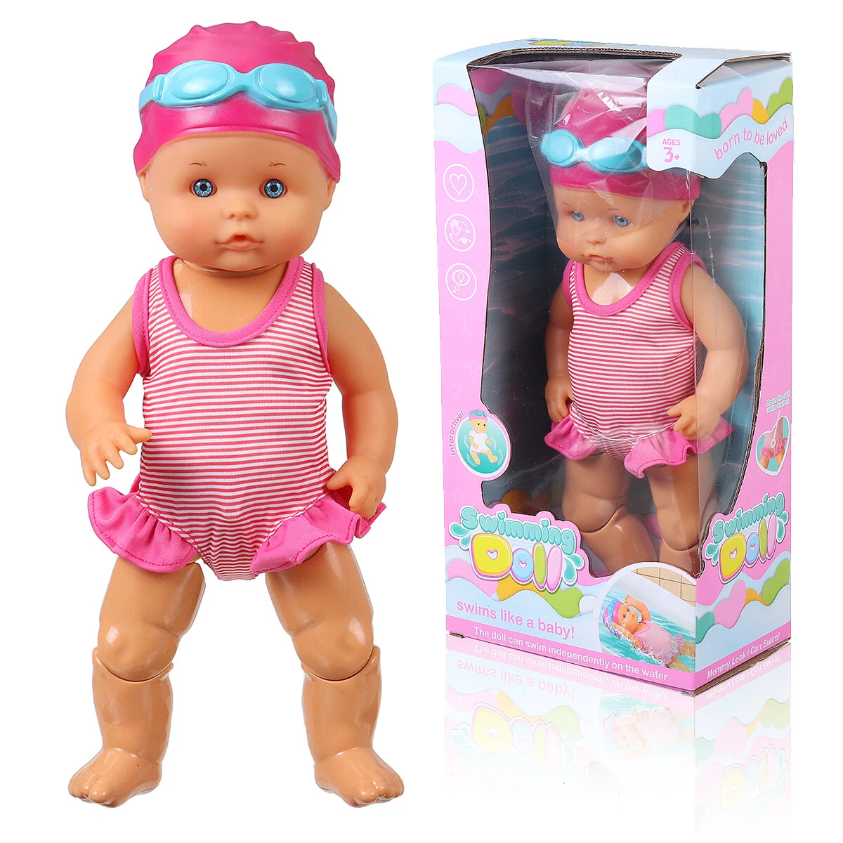 Swimming baby doll toy outlet