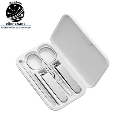 Mijia Nail Clippers Set 5pcs Stainless Steel Pedicure Manicure Travel Kit Box