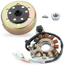 Stator Magneto Flywheel Rotor w/ Nut Key for Yamaha Banshee 350 YFZ350 1995-2006