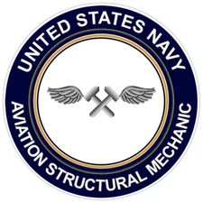 U.S. Navy Aviation Structural Mechanic Bumper Sticker Military Vinyl Decal 5"