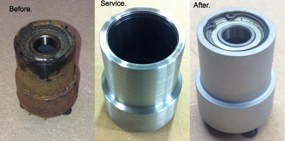 Concept 2 rowing machine E, D and C flywheel hub exchange service. - Image 2 of 3