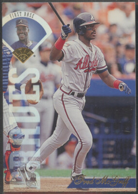 1995 Leaf #232 Fred McGriff Atlanta Braves HOF