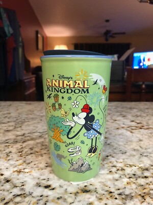 Disney Parks Animal Kingdom Starbucks Ceramic Travel Tumbler Cup