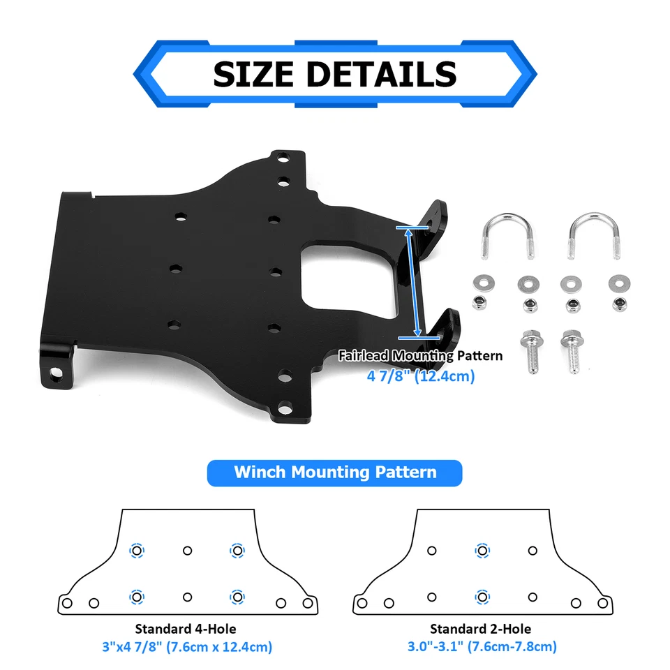 Se adapta a Honda Rincon TRX650 2003-2005 (FA*FGA) 2006-2023 TRX680 (FA*FGA) montaje de cabrestante Foto 3 de 4