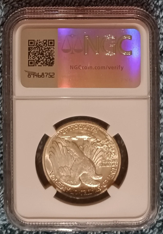 1942-S Walking Liberty half dollar, NGC MS65; scarce as a Gem Unc, wartime issue - Image 3 of 4