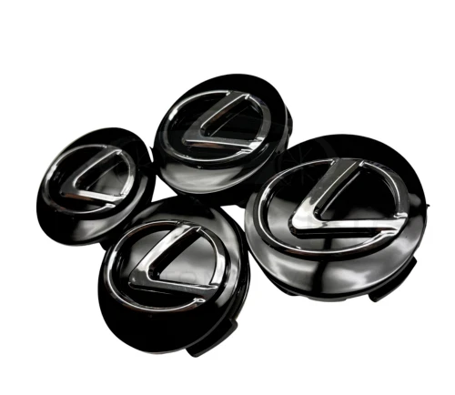 Set of 4 Black 62mm Wheel Center Hub Caps Hubcaps For 2006-2013 Lexus 4260330590 - Image 2 of 2