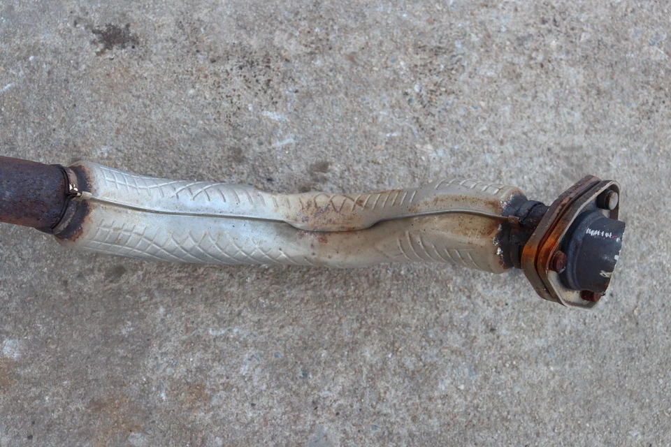 Conjunto de tubo de escape silenciador escape trasero Porsche Boxster 2005-2006 con soporte OEM Foto 3 de 4