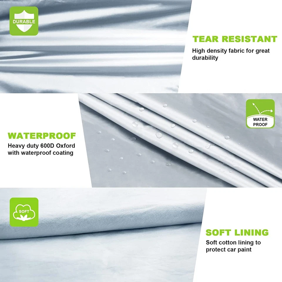 Heavy Duty Waterproof Car Cover Rain UV Protection Outdoor For MG MG 6 2010-2017 - image 3 of 4