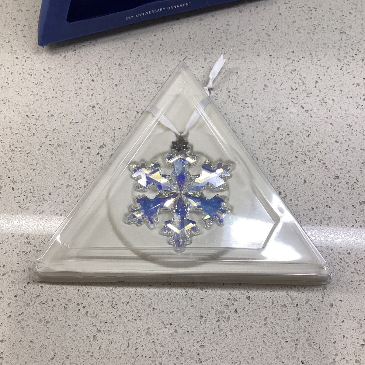 NIB* 2016 LARGE SWAROVSKI CRYSTAL CHRISTMAS ORNAMENT 25TH