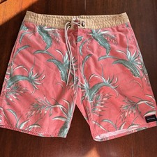 Rip Curl Board Shorts Mens 34 Waist Tropical Floral Hawaiian Quick Dry Beach