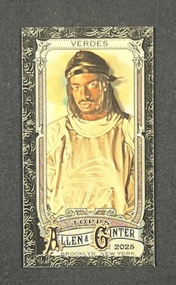 2025 Topps Allen and Ginter Black Border Mini #298 Tai Verdes Musician