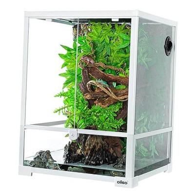  30 Gallon Reptile Tank 18'' x 18'' x 24'' Reptile Terrarium, Full View Glass 