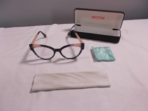 WOOW Paris Super Hot 2 Eyeglasses 0390 Multi Color Cat Eye Women's Frame France