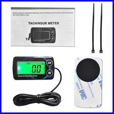 Digital Tach Hour Meter Tachometer Gas Engine Maintenance for Stroke Engines UK.