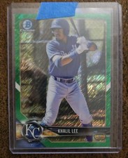 2018 BOWMAN CHROME PROSPECTS KHALIL LEE GREEN SHIMMER REFRACTOR #/99 METS