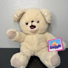 Vintage Snuggle Bear 14  Plush Toy 1993 Lever Brothers Hand Puppet With Tag NEW