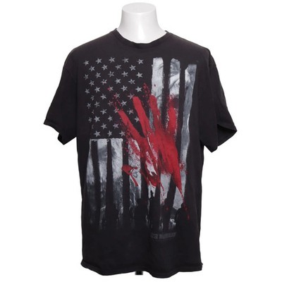 Delta Pro Weight, T-shirt, Größe: XL, Schwarz/Rot/Weiß, Baumwolle, Print #vvn