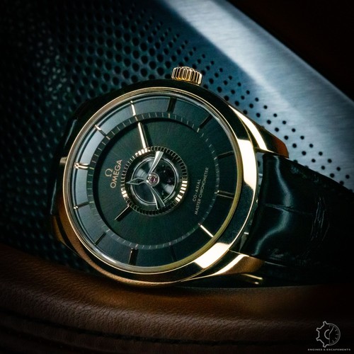 Omega De Ville Central Tourbillon Pink Gold Black Dial  Ref. 5...