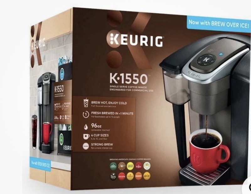 Keurig K-1550  Single Serve Coffee Maker, 96 oz Water Reservoir, NEW IN BOX