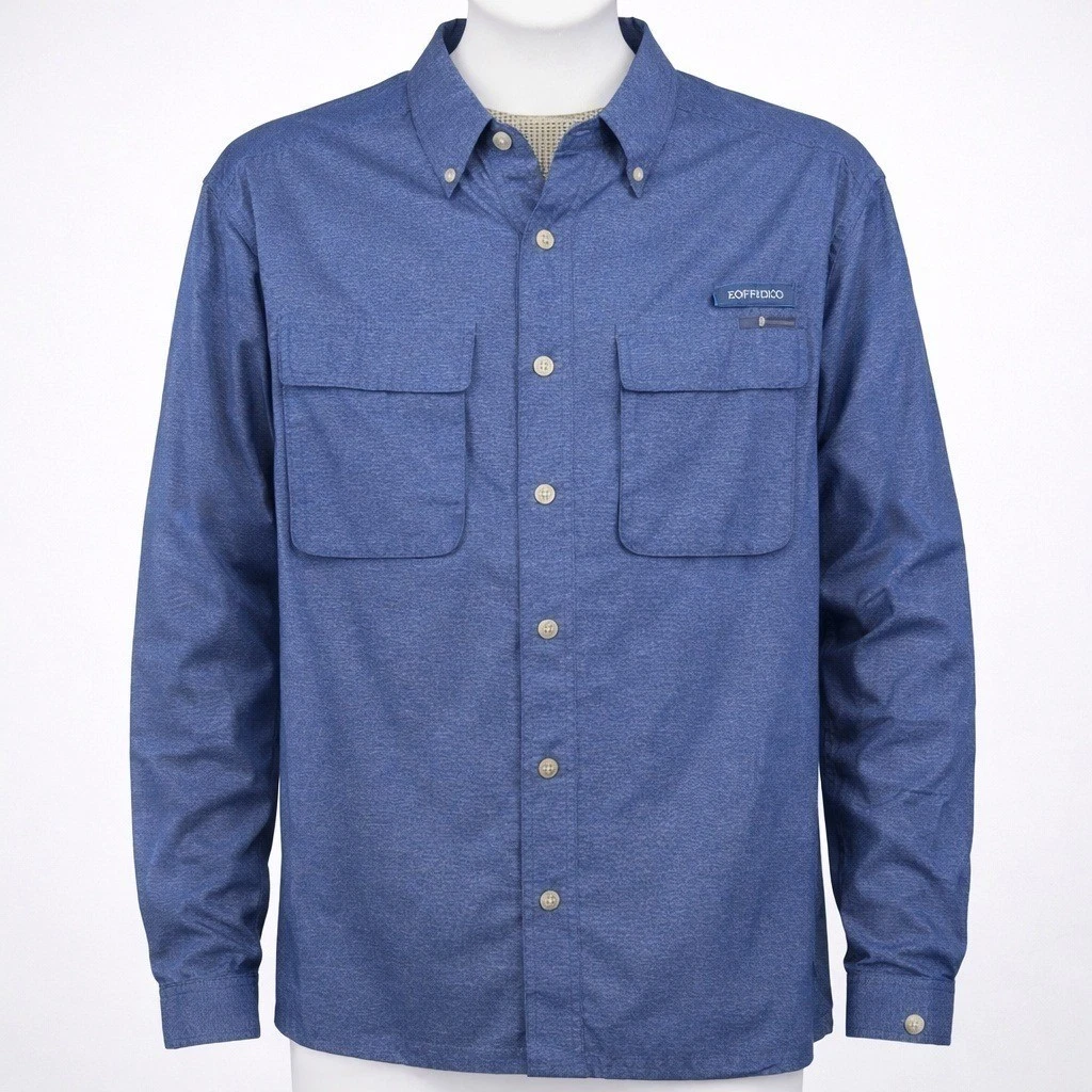 Chemise ExOfficio Homme XXL, Guide De Pêche, Poches Utilitaires, Ivoire, Outdoor