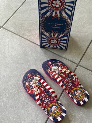 dolce gabbana havaianas red ruby size 9/10W