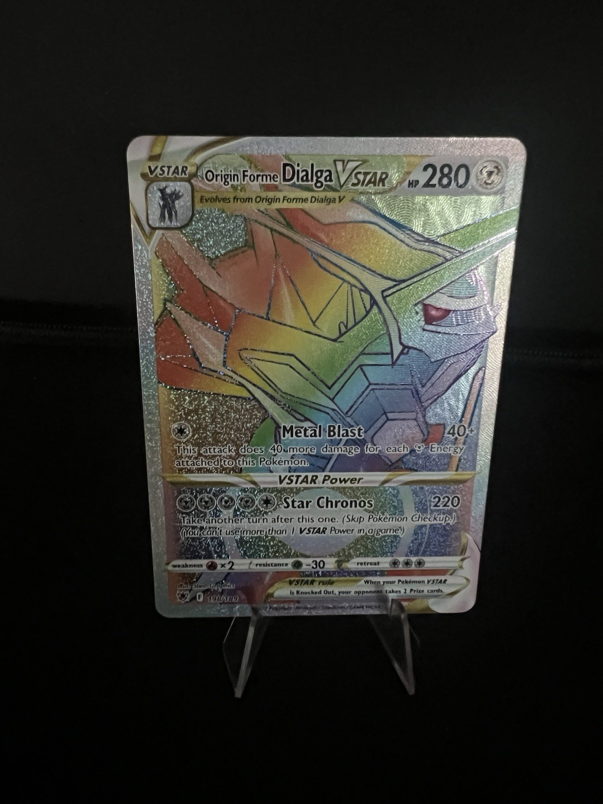 Origin Forme Dialga VSTAR - (Secret) 198/189 Swsh10: Astral Radiance Holo