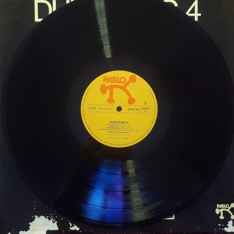 Duke Ellington Quartet – Duke's Big 4 - Brown/Pass/Bellson -1974 Germany - EX/VG - Image 4 of 4