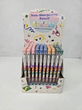 Vintage 80's Bensia Led Pencils Pop-A-Point Box of 50 Colorful Pop Art Retro
