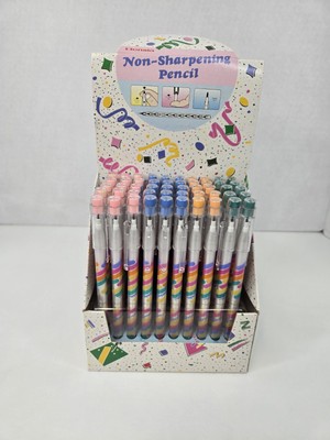 Vintage Pop A Point Pencils Box 50 Bensia No Sharpen Retro 80s Colorful Lead 