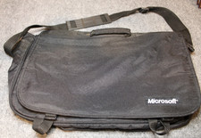 Vintage Microsoft Branded Laptop Messenger Bag 16" x 12" Handle & Shoulder MCSE