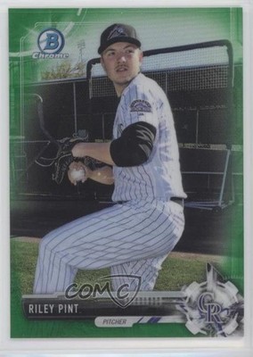 2017 Bowman Draft Chrome Green Refractor 17/99 Riley Pint #BDC-111 3c2