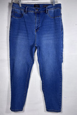 Curve Appeal High Rise Minimalist Jegging Med Blue Size 16/33