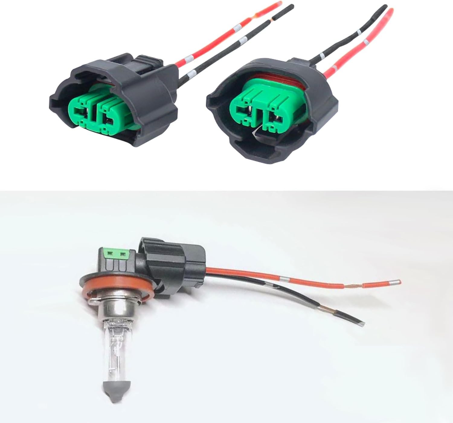 H8 H11 880 881 Female Adapter Wiring Harness Socket Fog Light 2 Packs Connector