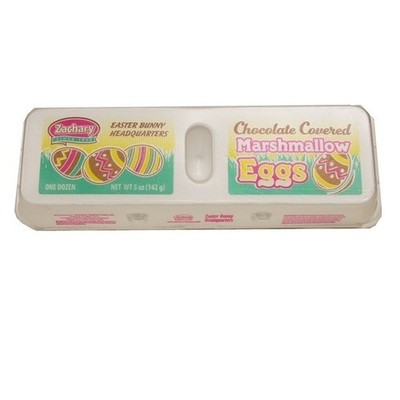 Zachary Easter Marshmallow Eggs Chocolate Candy Treats 12 Pack 5.5 Oz