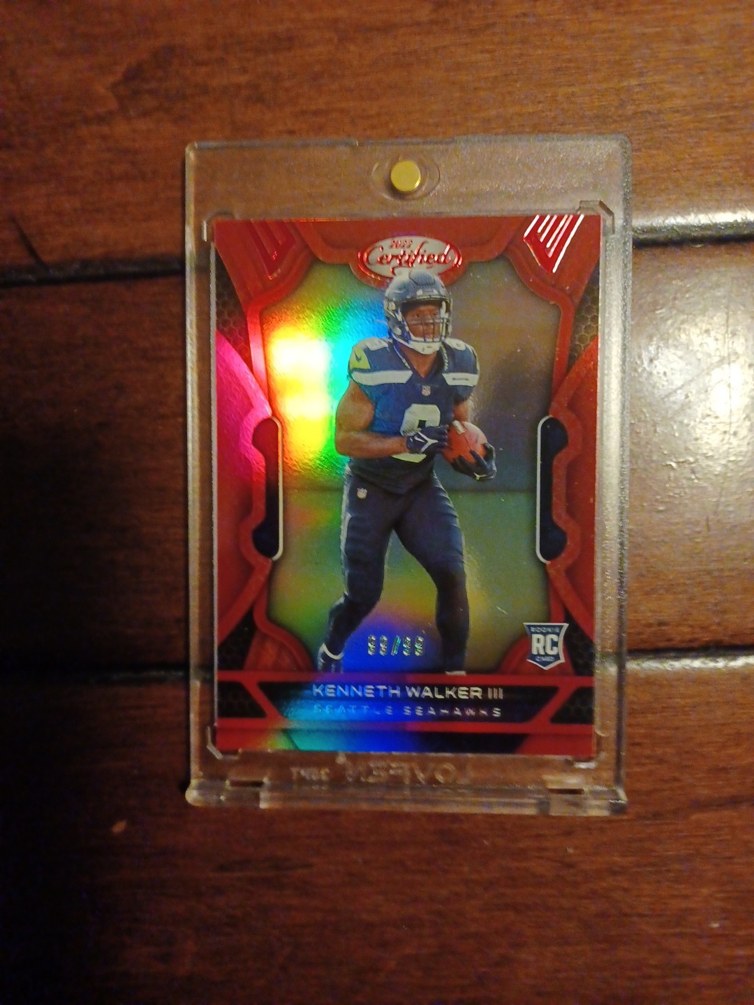 2022 Panini Certified - Rookies Kenneth Walker III #108 Red Mirror 99/99 Bookend