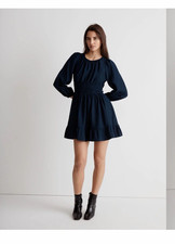 Madewell Sophia Open Back Mini Dress- indigo S