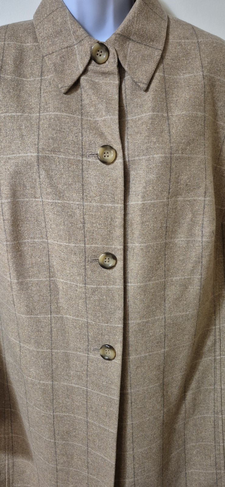 Le Suit   Wool Blend  Suit  Skirt And Long Jacket    Size 16 W