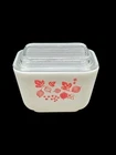 Vintage Pyrex Pink Gooseberry Refrigerator Dish & Lid 1 1/2 Cup 501   NICE !