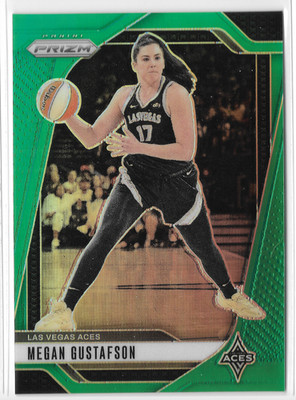 2024 Panini Prizm WNBA Green #78 Megan Gustafson Las Vegas Aces Iowa