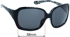 SFx Replacement Sunglass Lenses fits Oakley Unfaithful OO2029 - 58mm Wide