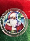 Christmas Advent Hayleybug 1/10th oz Jolly Santa Claus Silver Round