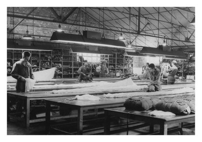 US Air Force Parachute Repair Department Lancashire England 1944