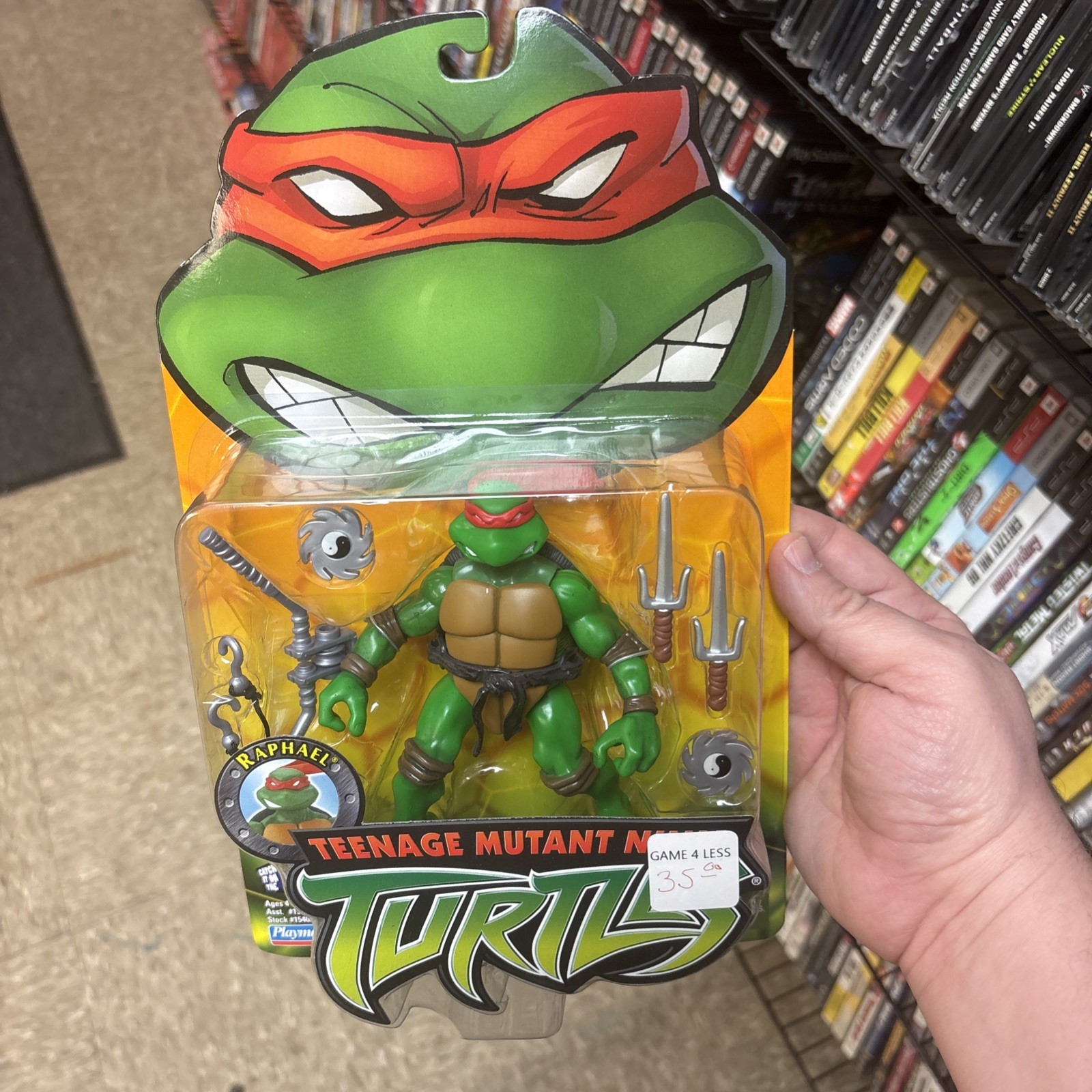 Playmates Toys Teenage Mutant Ninja Turtles Raphael Action F