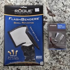 Rogue FlashBender - SMALL Positionable Reflector NEW  Free Polaroid Gray Card