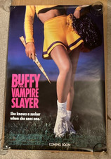 BUFFY THE VAMPIRE SLAYER (1992) ORIGINAL THEATRICAL ADVANCE MOVIE POSTER D/S 