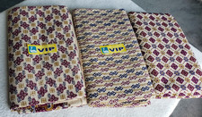 MEN'S PURE COTTON PRINTED DHOTI / LUNGI, UNSTICHED, PACK OF 3 . NEW