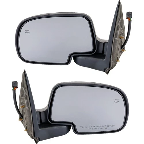 Power Heated w/ Puddle Light Side View Mirrors Pair Set for Chevy GMC